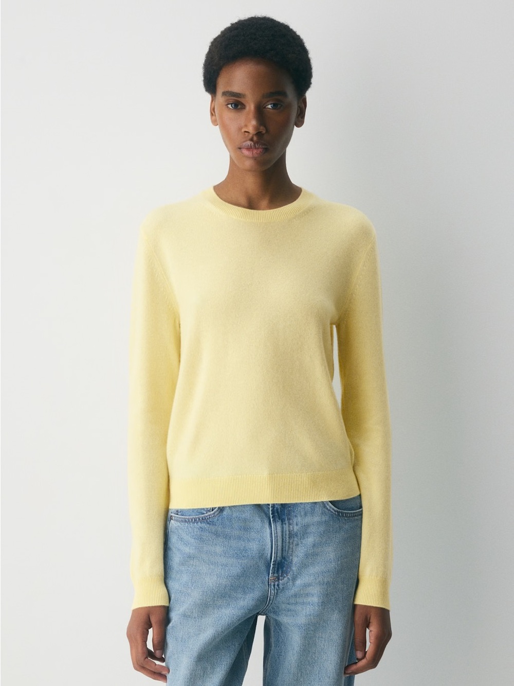 NWT - Aritzia Bare Cashmere Bloor Sweater - Lemonade - Size XS
